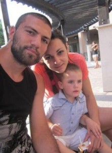 Тервел Пулев със семейството си 